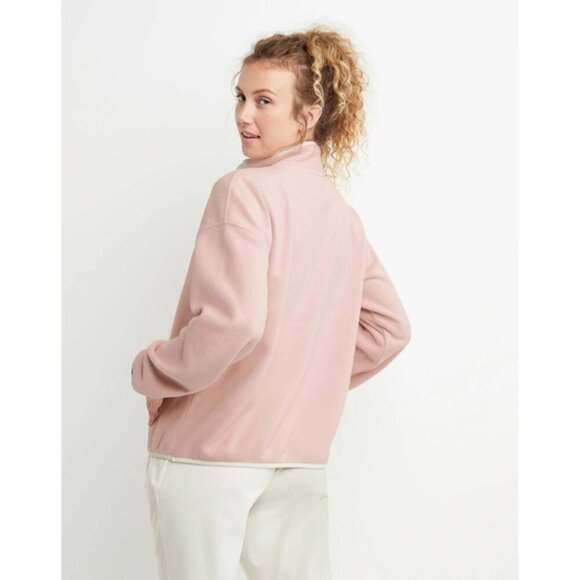 Champion Cream and Pink Cowl Neck Sweater Plush Oversized Fit - Picture 3 of 8